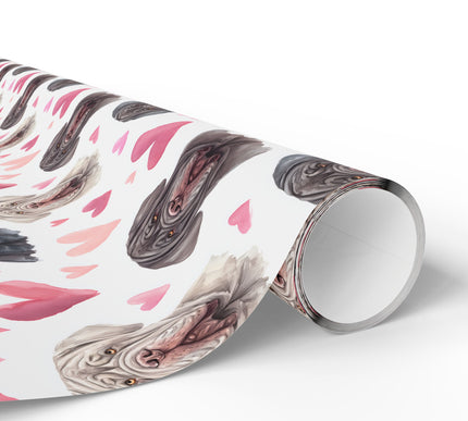 Rosé Guardian – Neapolitan Mastiff love wrapping paper