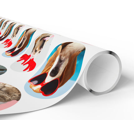Pawstomize - Custom Pet Photo Wrapping Paper - Up to 4 custom photos