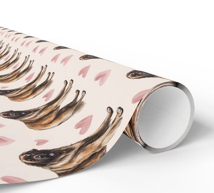 Rosewood Guard – Leonberger Love Pattern wrapping paper
