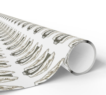 IvoryCharm – Elegant White Tuxedo Suit Wrapping Paper