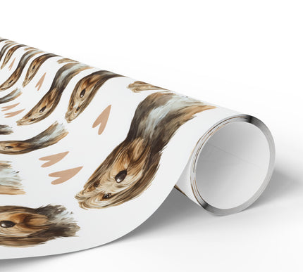 Willowfur Embrace – Otterhound love wrapping paper