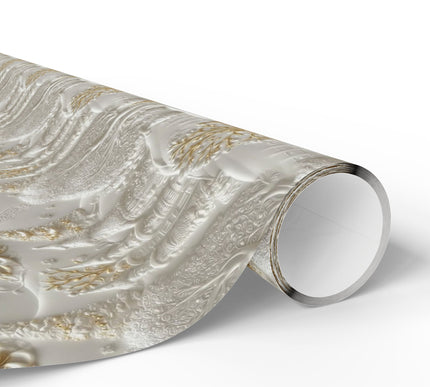 Golden Trail - Enchanting Embossed effect Holiday Gift Wrap