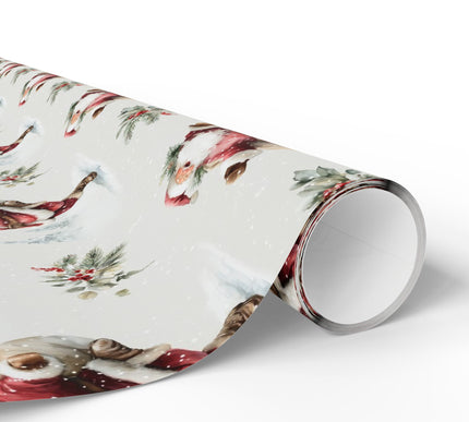 Jolly Jester’s Joy - Dancing Santa Enchantment Wrapping Paper