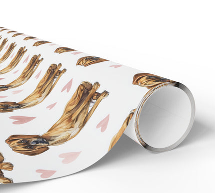 Softpaw Amour – Puggle Love Hearts wrapping paper
