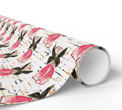 Sparkling Toast – Valentine Champagne Glasses wrapping paper