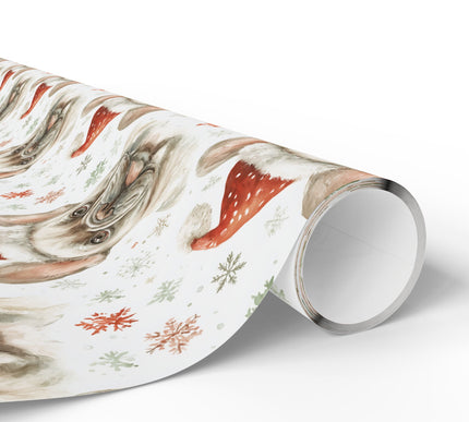 Santa Paws Frenchie - Adorable French Bulldog Christmas Gift Wrap