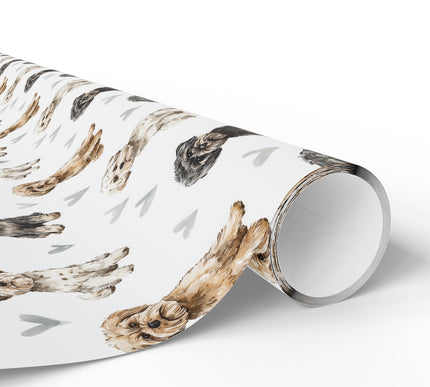 Softlove Paws – Schnoodle love wrapping paper