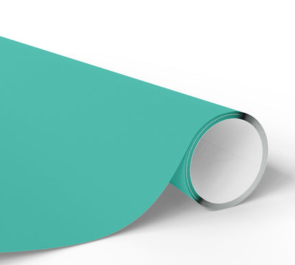 AquaBloom – Solid Turquoise Wrapping Paper