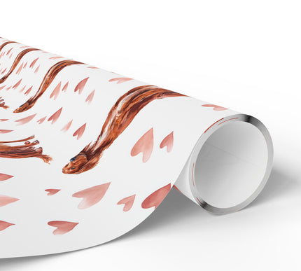 Roseglide – Irish Setter Love Pattern wrapping paper
