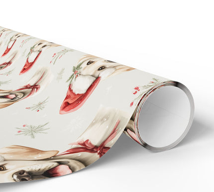 Merry Pup - Adorable Golden Retriever Christmas Gift Wrap