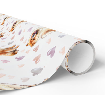 Fluffvale Charm – Chow Chow hearts wrapping paper