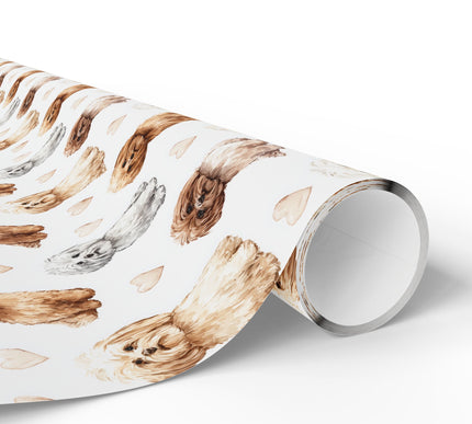 VelourPaws – Maltipoo love wrapping paper