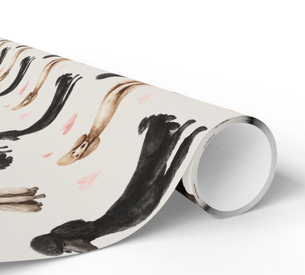 Petalcloud Romance – Standard Poodle love wrapping paper