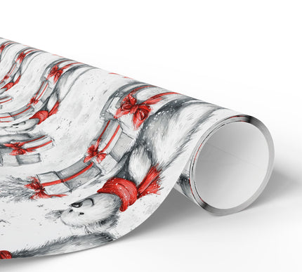 Frostcub – Polar Bear with Gifts Holiday Wrapping Paper