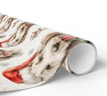 Doodle Cheer - Golden Doodle Christmas Wrapping Paper