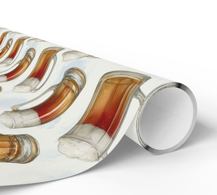 Foamy Festivity – Beer Mug with Foam Head Wrapping Paper