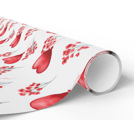 Heartfloat Bloom – Valentine Heart Balloon wrapping paper