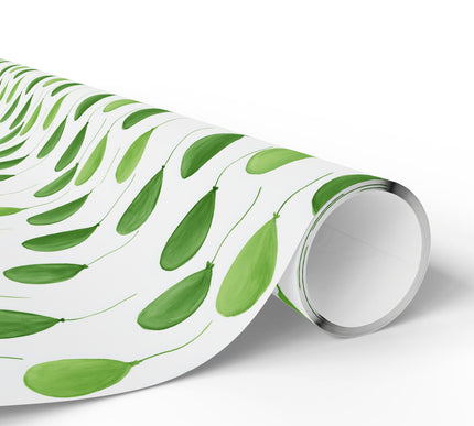 Verdant Float – Watercolor Green Balloons wrapping paper