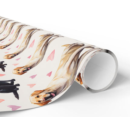 Golden Tailwind – Labrador Retriever Love Pattern wrapping paper
