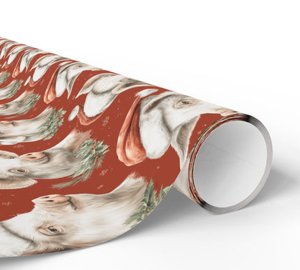 SnoutFest – Festive Pig Faces with Santa Hat Wrapping Paper