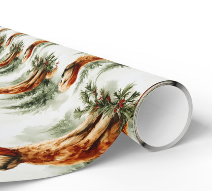 Woodland Whiskers - Forest Friend Goldendoodle Wrapping Paper