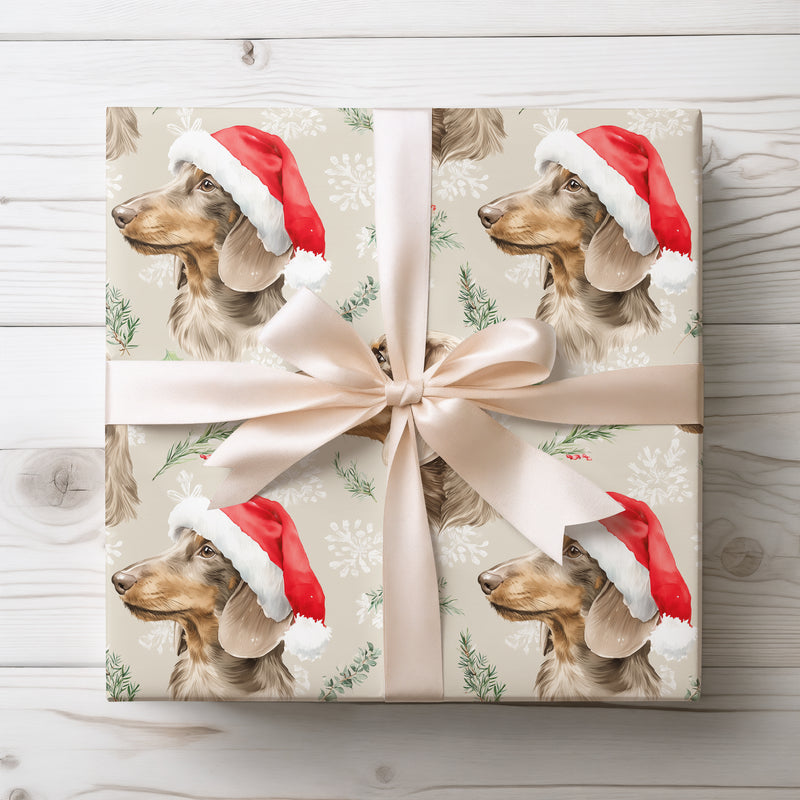 Santa Sausage - Dachshund Christmas Wrapping Paper