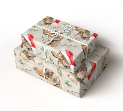 Santa Sausage - Dachshund Christmas Wrapping Paper