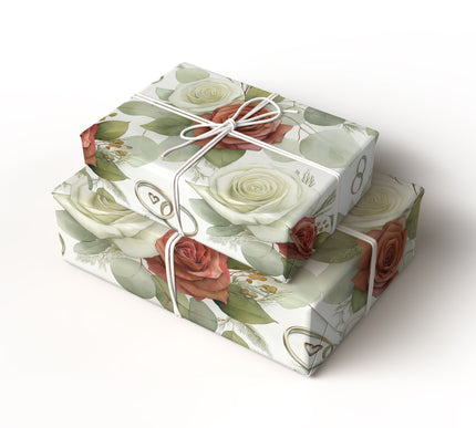 Eternal Blossoms - Forever Bloom Wedding Wrapping Paper