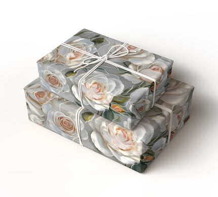 Ethereal Petals - Luxurious Bloom Wrapping Paper