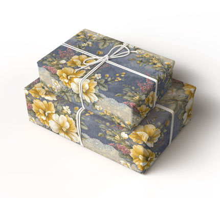Whispers of Elegance - Timeless Vintage Lace Wrapping Paper