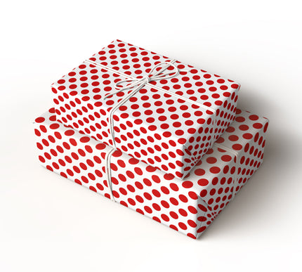 Classic Charm - Red and White Polka Dot Wrapping Paper