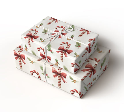Candy Cane Whimsy - Candy Cane Christmas Wrapping Paper