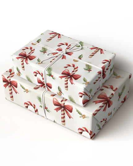Candy Cane Whimsy - Candy Cane Christmas Wrapping Paper
