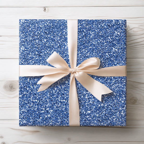 Azure Mirage - Mystical Sapphire Sparkle Wrapping Paper