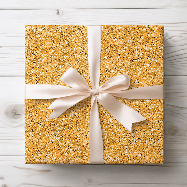 Eldora’s Gleam - Majestic Golden Sparkle Wrapping Paper
