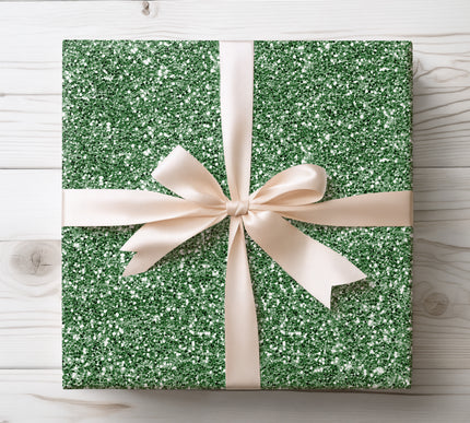 Lush emerald green forest with sparkling highlights, perfect for magical and nature-inspired gifts. 