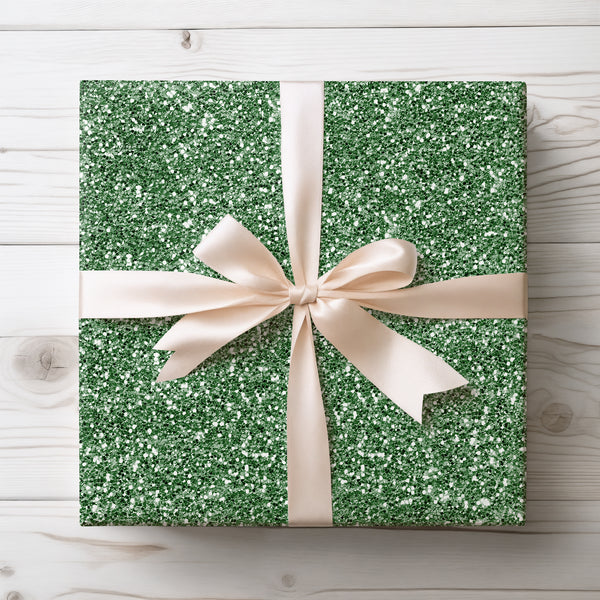 Emerald Dream - Enchanted Forest Sparkle Wrapping Paper