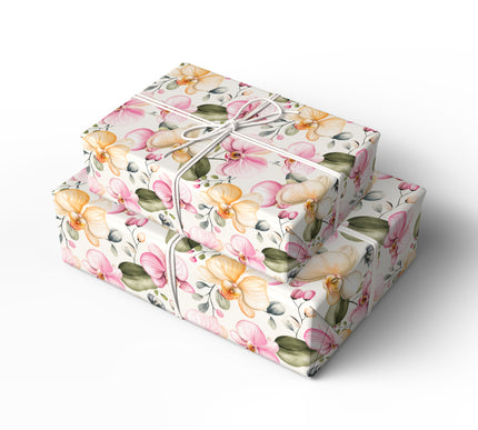 Blush Orchid - Soft Pink Orchid Gift Wrap