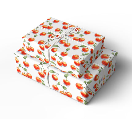Scarlet Orchard - Orchard of Magic Cherries Wrapping Paper