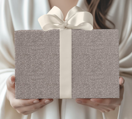 Moonlight Frost - Celestial Silver Sparkle Wrapping Paper