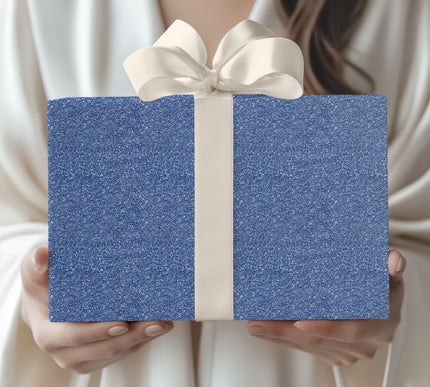 Azure Mirage - Mystical Sapphire Sparkle Wrapping Paper