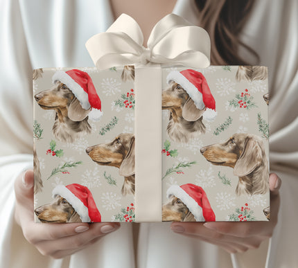 Santa Sausage - Dachshund Christmas Wrapping Paper