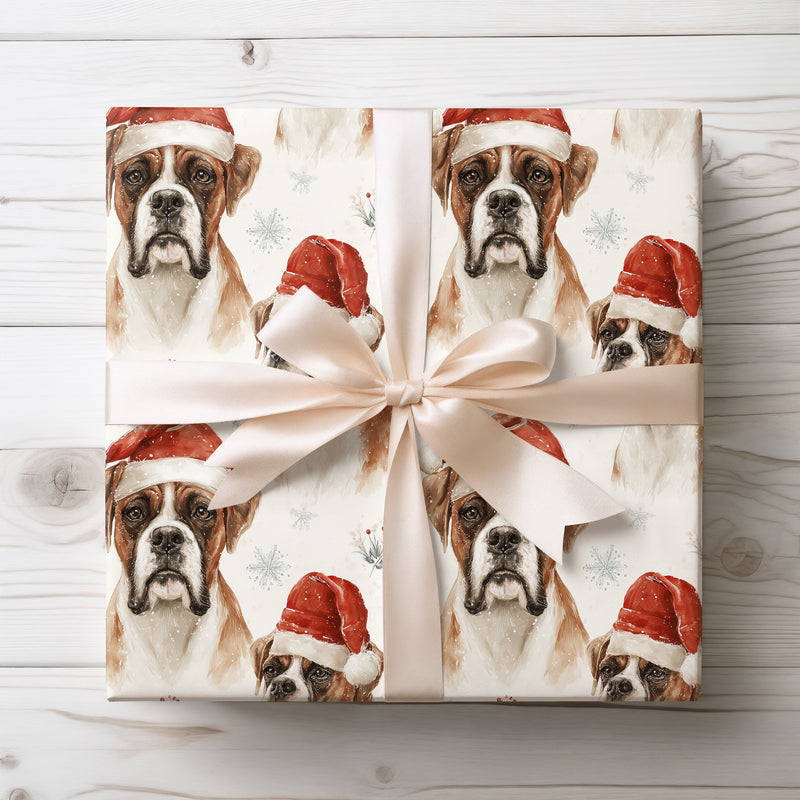 Boxer Noel - Boxer Dog Christmas Wrapping Paper