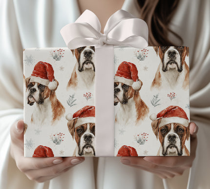 Boxer Noel - Boxer Dog Christmas Wrapping Paper