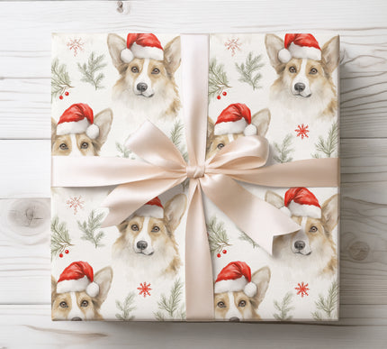 Adorable corgis in festive holiday settings, ideal for dog lovers’ Christmas gifts. 