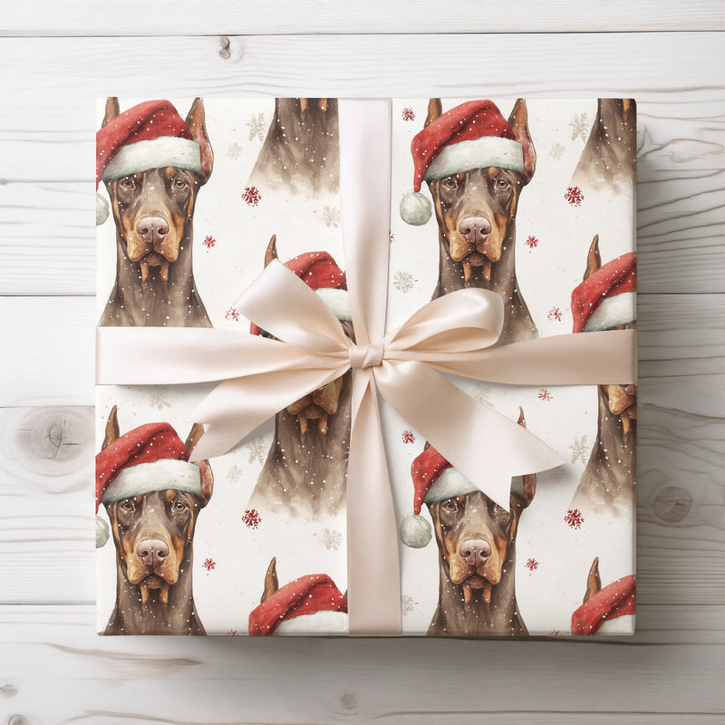 Dobie Wonderland - Doberman Christmas Wrapping Paper