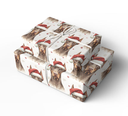 Dobie Wonderland - Doberman Christmas Wrapping Paper