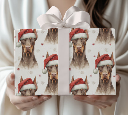 Dobie Wonderland - Doberman Christmas Wrapping Paper