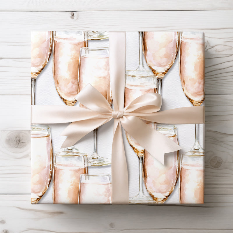 Rosé Mirage - Delicate Champagne Wrapping Paper