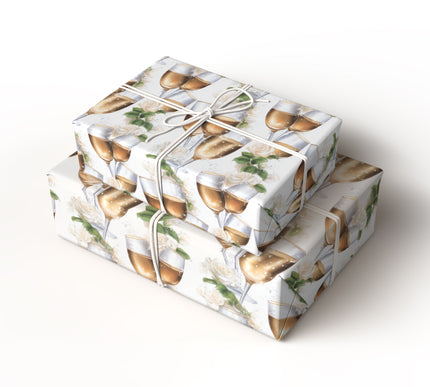 Sparkling Toast - Sparkling Toast Champagne Wrapping Paper